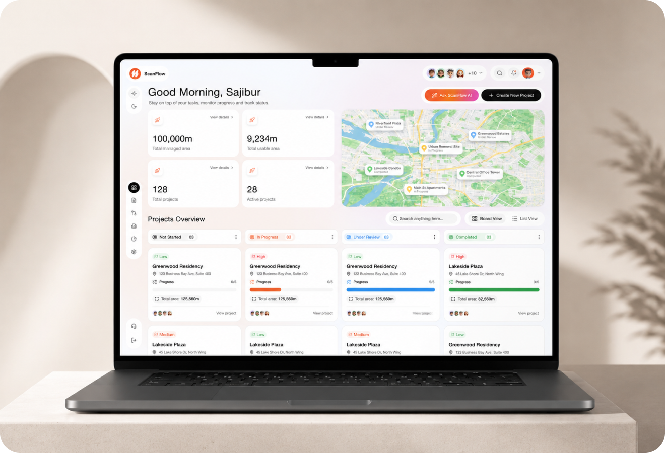 Scanflow hero mockup